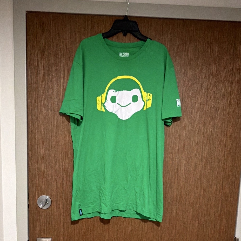 Blizzard Entertainment Overwatch J!NX Lucio Green Overwatch T-Shirt Size large